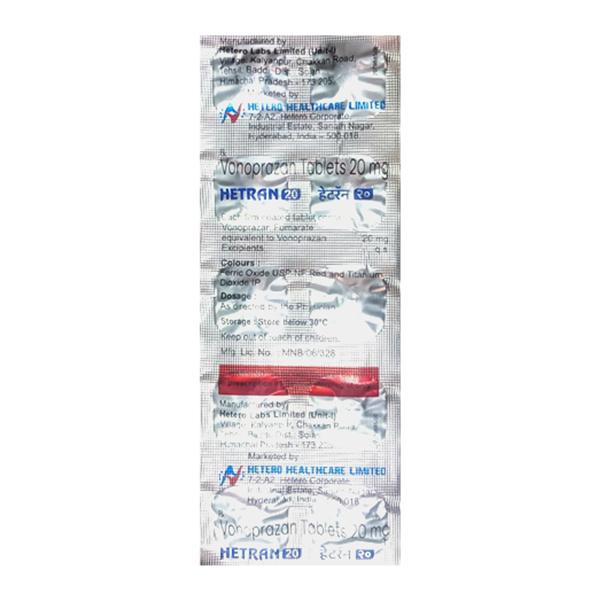 HETRAN 20 Tablet 10's