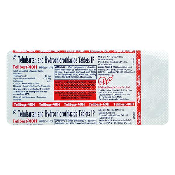 TELIBEST H 40mg Tablet 10's