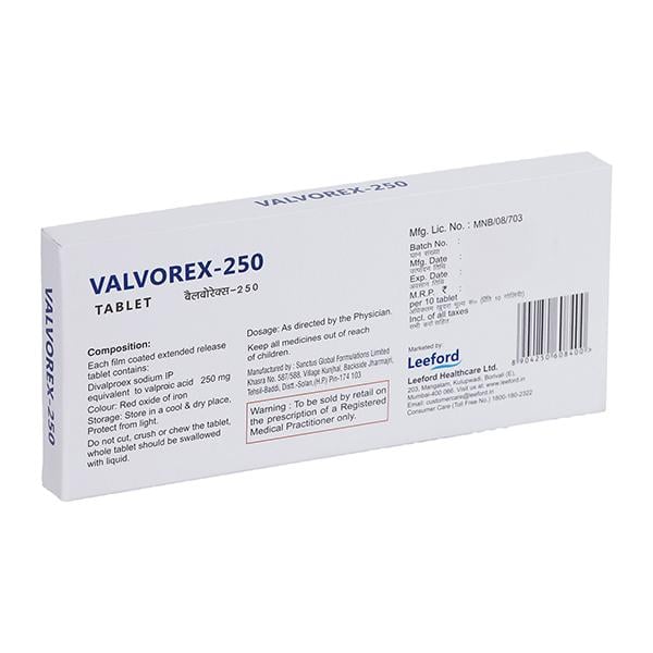 Valvorex 250mg Tablet 10'S
