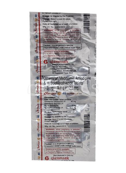 Olmax 3D 40mg Tablet 10'S