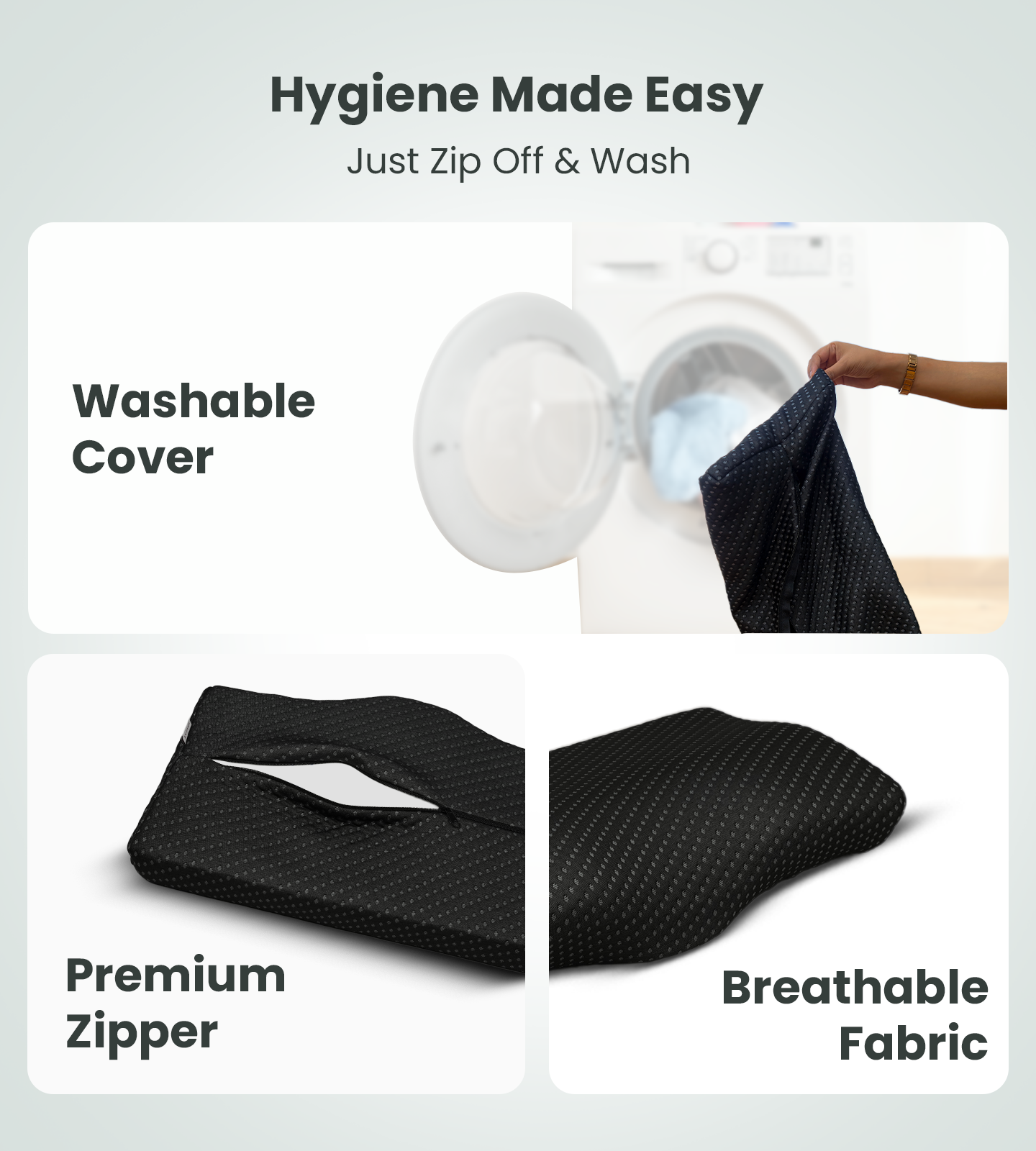 AGEasy Cervical Pillow (Charcoal Grey)