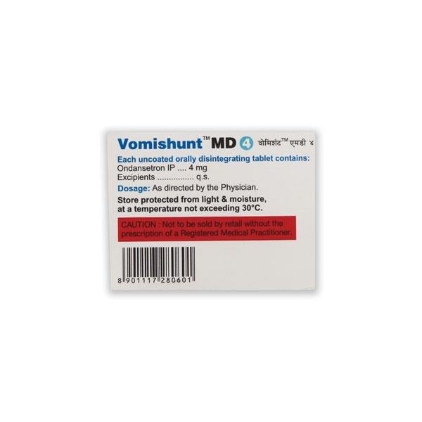 VOMISHUNT MD 4 Tablet 10's