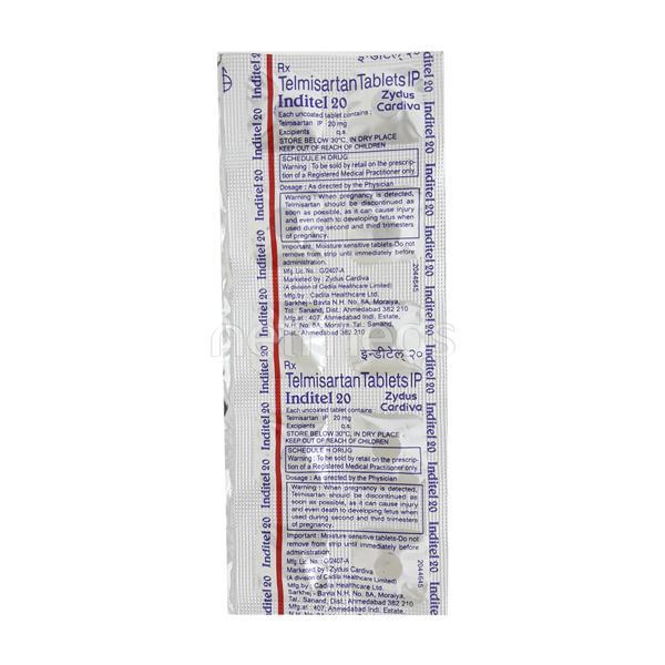 Inditel 20mg Tablet 10'S