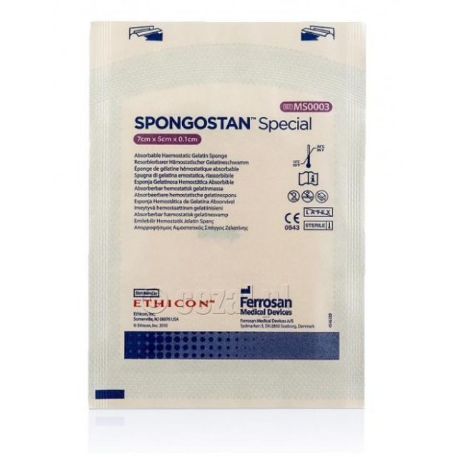 Ethicon Spongostan Absorbable Gelatin Sponge