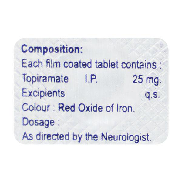 TOPATE 25MG TABLET 10'S