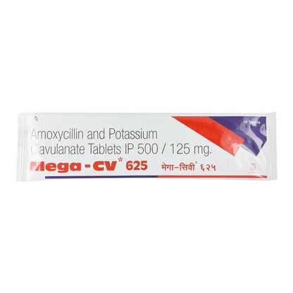 Mega CV 625mg Tablet 10'S