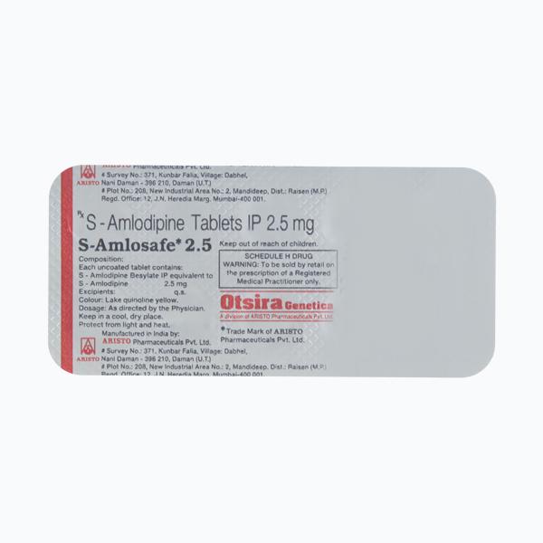 S Amlosafe 2.5mg Tablet 10'S