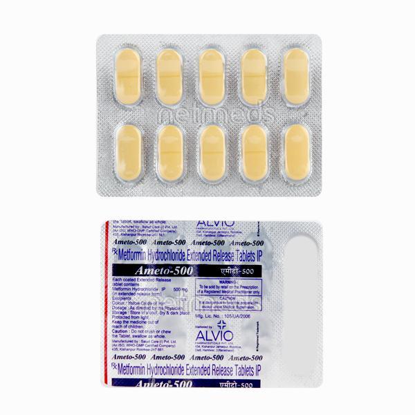 Ameto 500mg Tablet 10'S