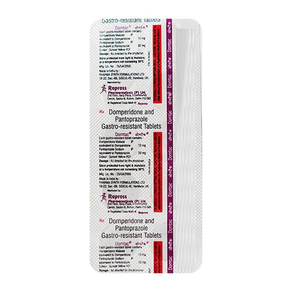 DOMTAC 10/20mg Tablet 10's