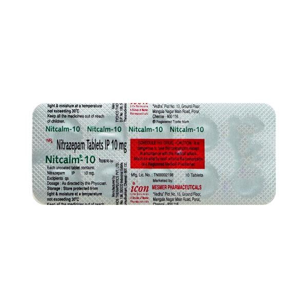 Nitcalm 10mg Tablet 10'S