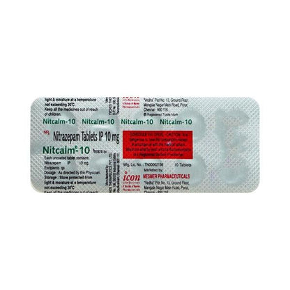 Nitcalm 10mg Tablet 10'S