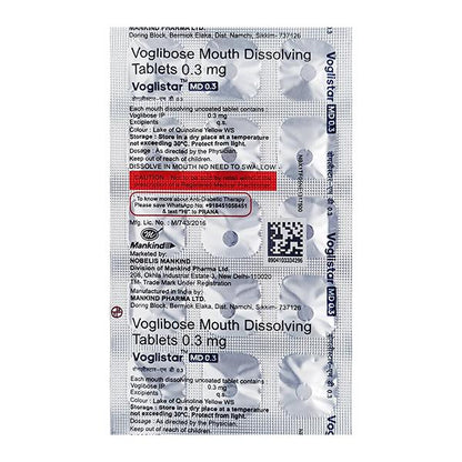 VOGLISTAR MD 0.3 Tablet 15's