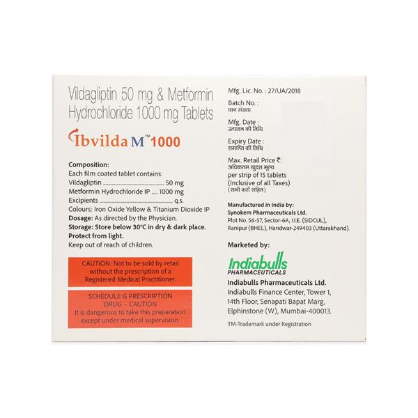 IBVILDA M 1000mg Tablet 15's