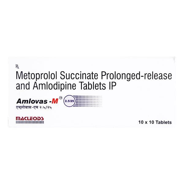 Amlovas M 2.5/25mg Tablet 10'S