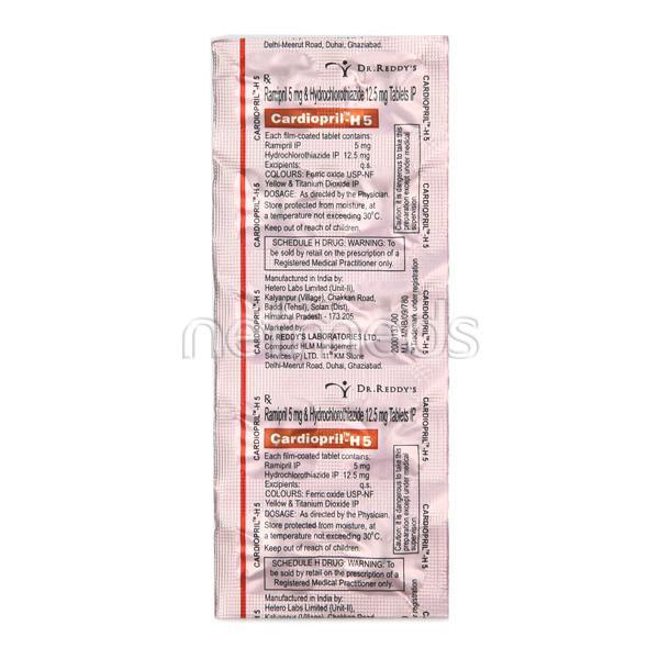Cardiopril H 5mg Tablet 10'S