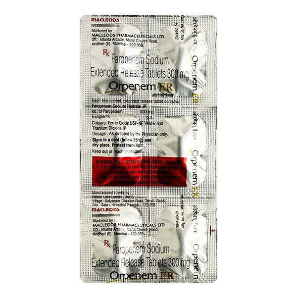 Orpenem ER 300mg Tablet 6'S