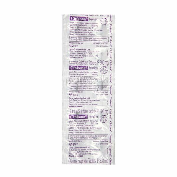 Cinkona 300mg Tablet 10'S