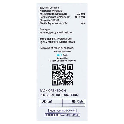 NETASUDIL Eye Drops 2.5ml