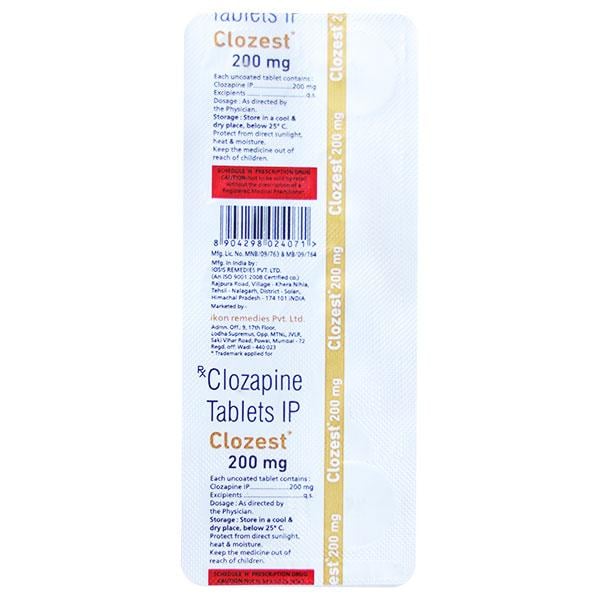 CLOZEST 200mg Tablet 10's