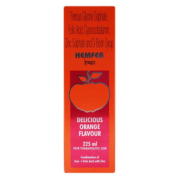 Hemfer delicious orange flavour Syrup 225ml