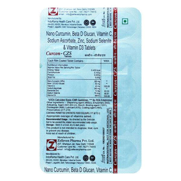 CURCON CZS Tablet 10's