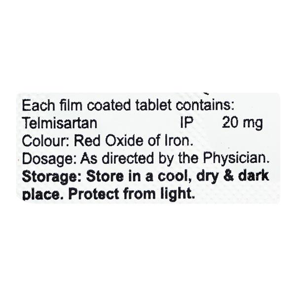 TELMIFORD 20 Tablet 10's