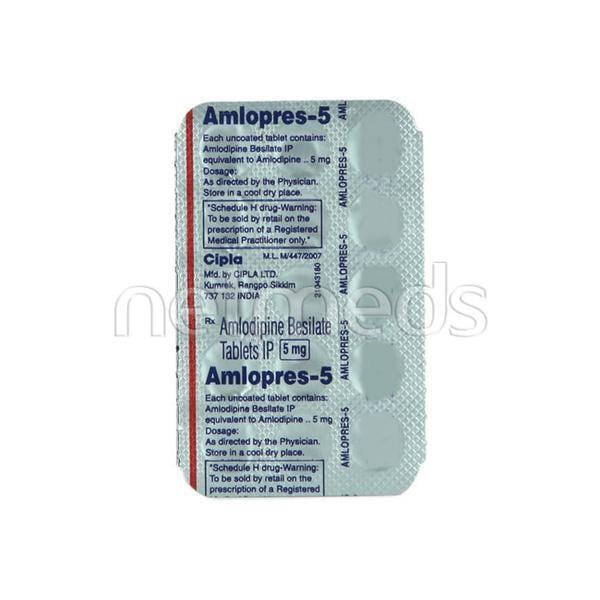 Amlopres 5mg Tablet 15'S