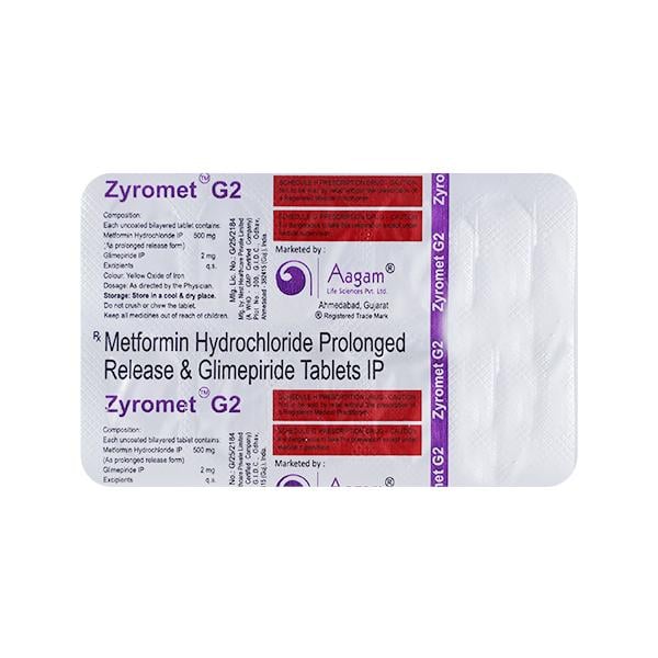 Zyromet G 2Mg Tablet 10's
