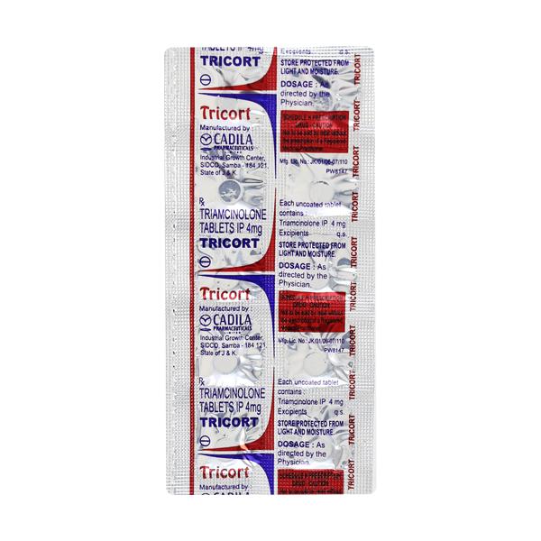 Tricort 4mg Tablet 10'S
