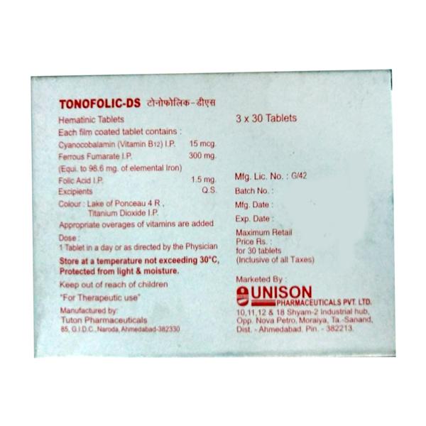 Tonofolic DS Tablet 30'S