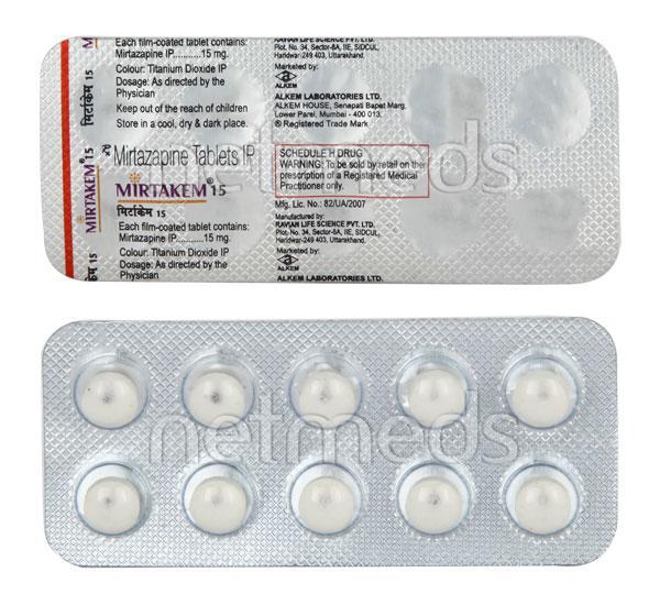 Mirtakem 15mg Tablet 10'S