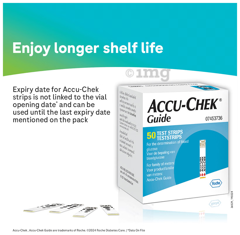 Accu-Chek Guide Wireless Blood Glucose Monitoring System Glucometer with 10 Test Strips Free | Diabetes Monitoring Devices | Blood Glucose Monitors