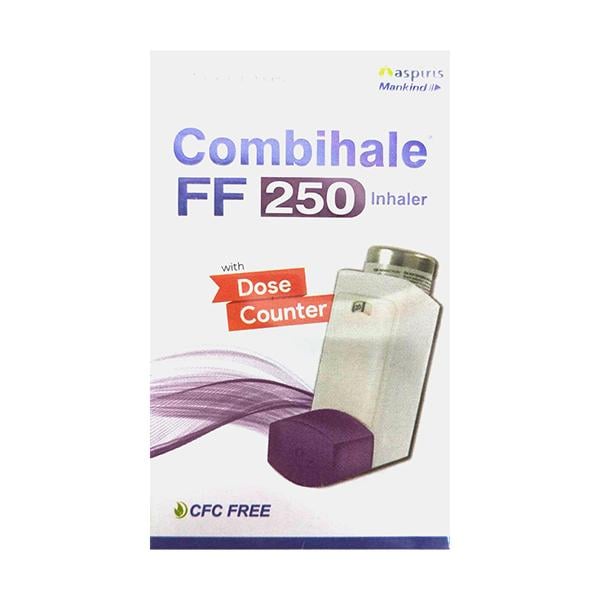 COMBIHALE FF 250 CFC FREE WITH DOSE COUNTER 120md Inhaler 1's