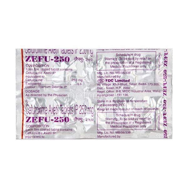 Zefu 250mg Tablet 10'S