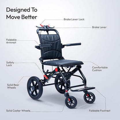 Frido Foldable Travel Wheelchair