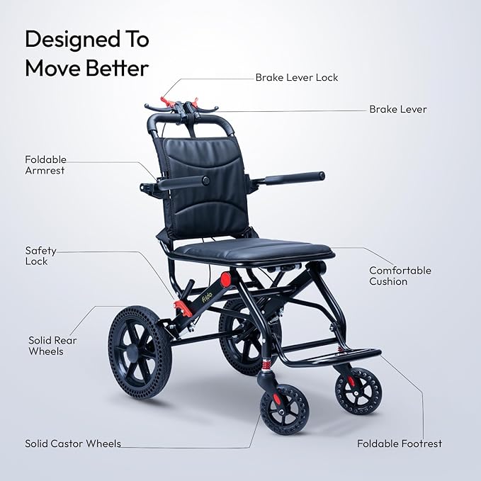 Frido Foldable Travel Wheelchair