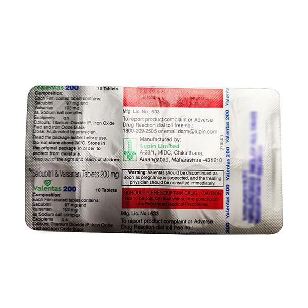 VALENTAS 200 Tablet 10's