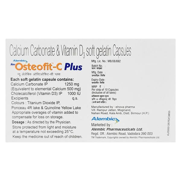 Osteofit C Plus New Capsule 10'S