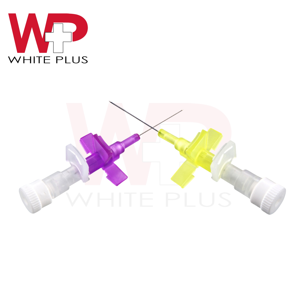 White Plus I.V. Cannula With Small Wings and Without Port