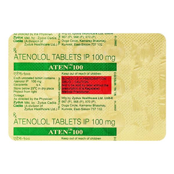 Aten 100mg Tablet 14'S