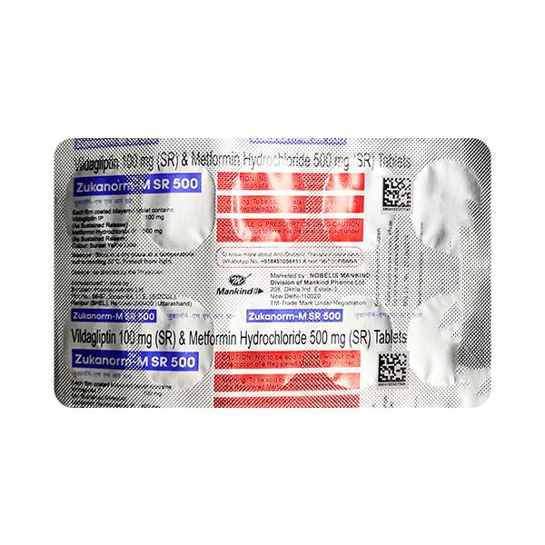 ZUKANORM M SR 500 Tablet 10's