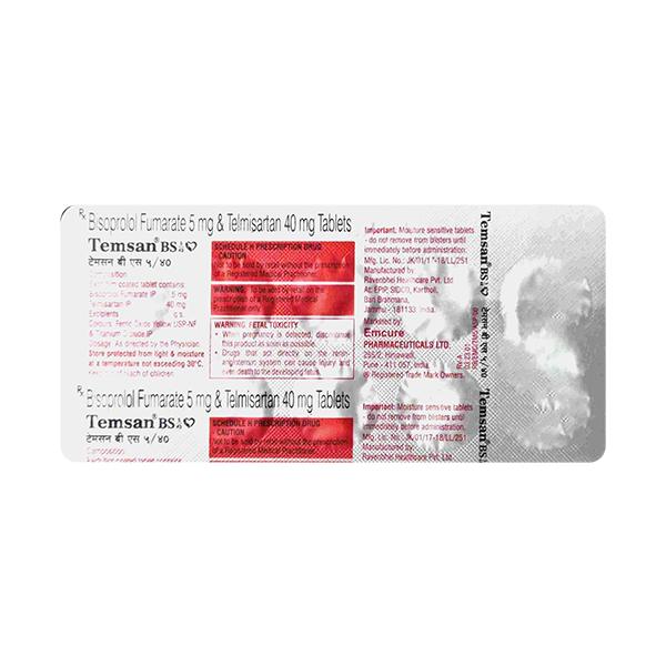 TEMSAN BS 5/40 Tablet 10's