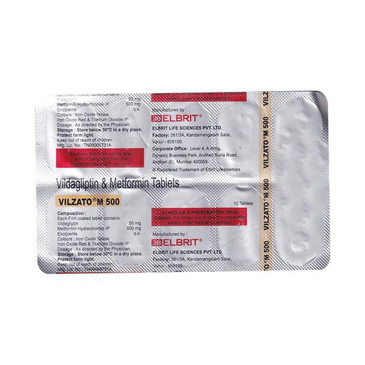 VILZATO M 500mg Tablet 10's