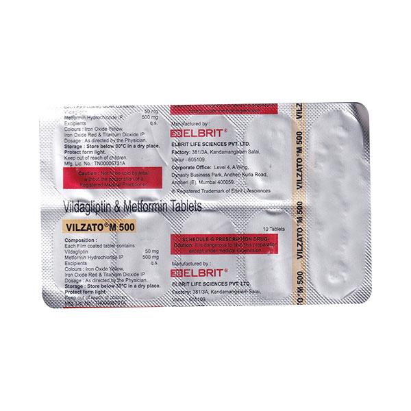 VILZATO M 500mg Tablet 10's