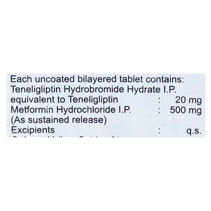 Actiglipt M 20/500mg Tablet 10'S