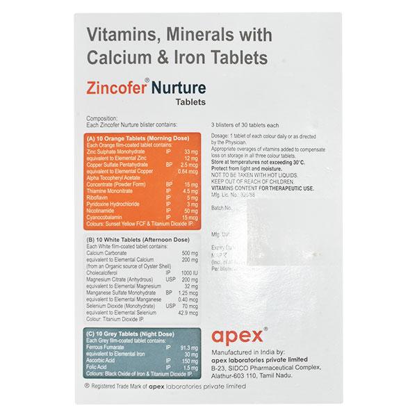 Zincofer Nurture Tablet 30'S