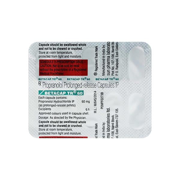 Betacap TR 60mg Capsule 10'S