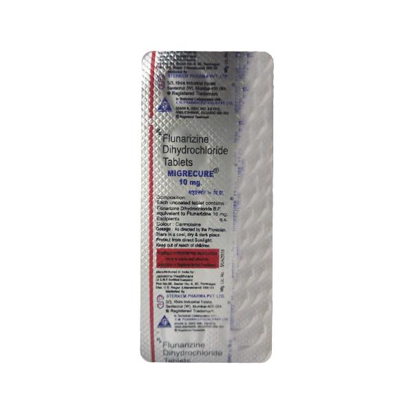 MIGRECURE 10mg Tablet 10's