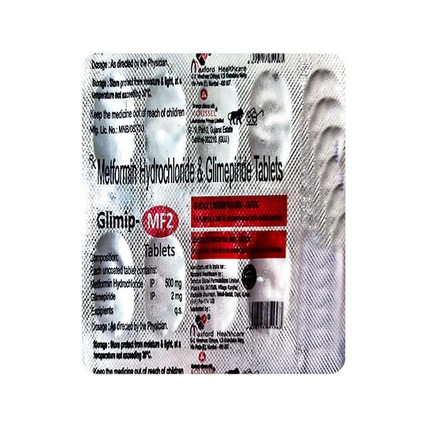 GLIMIP MF 2 Tablet 10's
