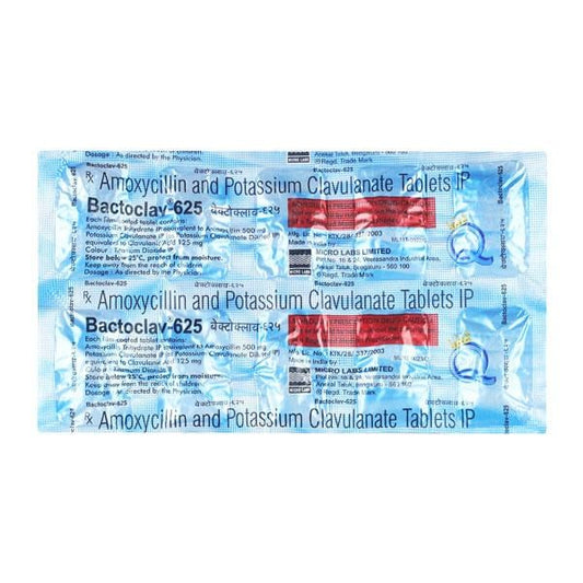 Bactoclav 625mg Tablet 10'S